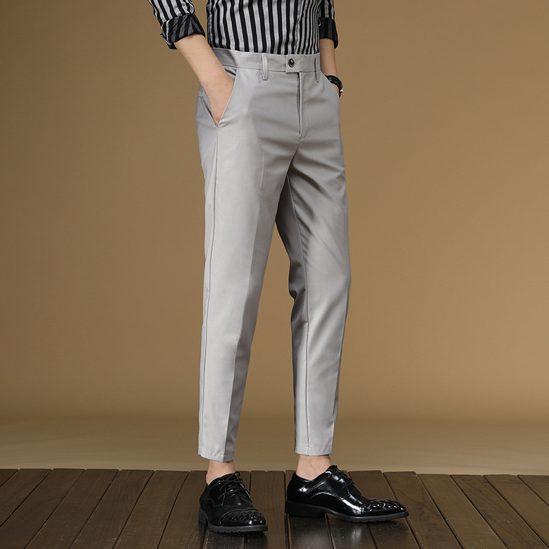 Men Formal Wear Dress - Summer Suit Pants Men Red Black