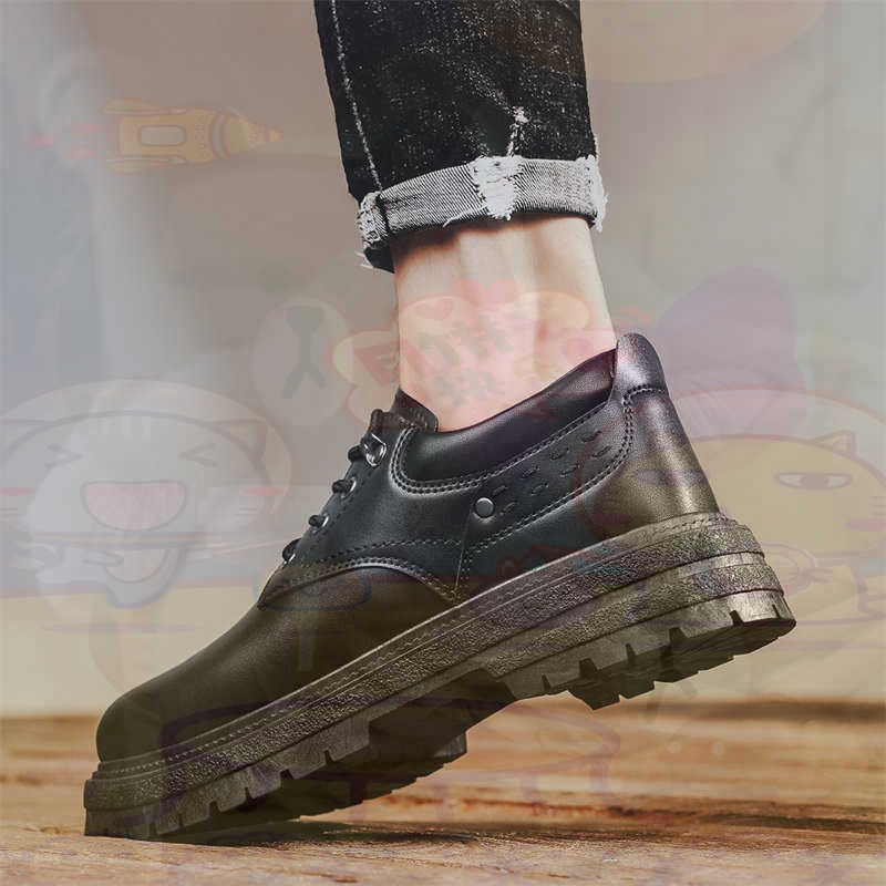 Unique Men'S Formal Wear - Dark Natural Leather Fashion Trainers Tennis