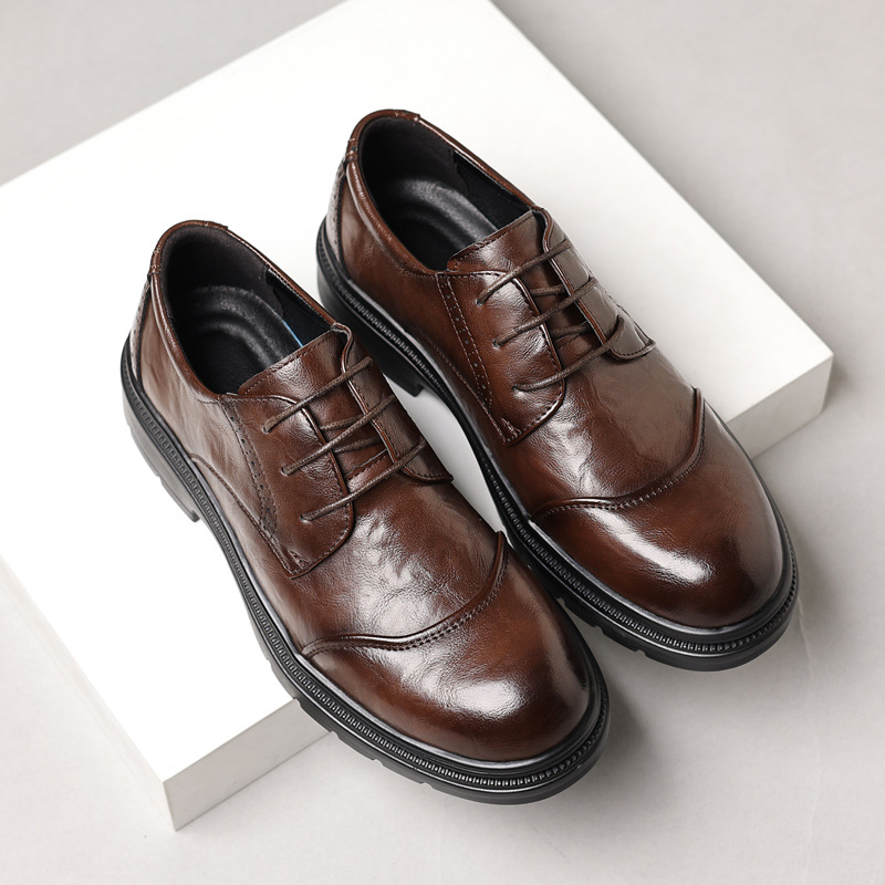 Men's leather shoes for casual - огляд і ціна Men Formal Wear Dress