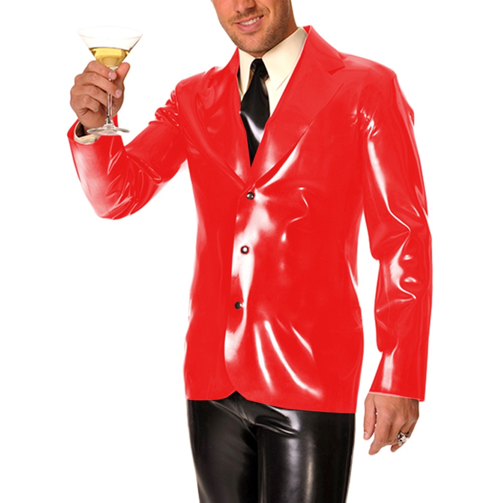 Men's Long Sleeve Vinyl PVC Le - огляд і ціна Men Formal Wear Look