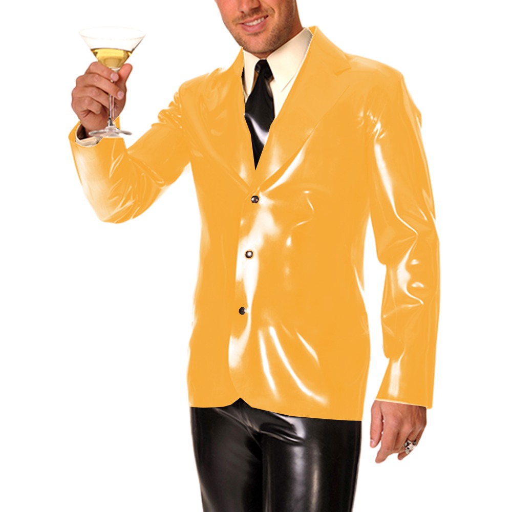 Men's Long Sleeve Vinyl PVC Le - огляд і ціна Men Formal Wear Look