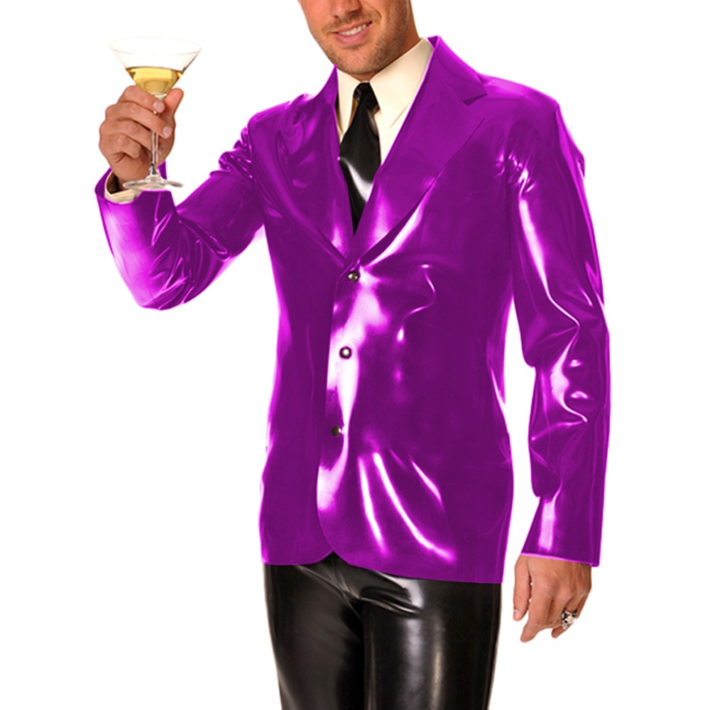 Men's Long Sleeve Vinyl PVC Le - огляд і ціна Men Formal Wear Look