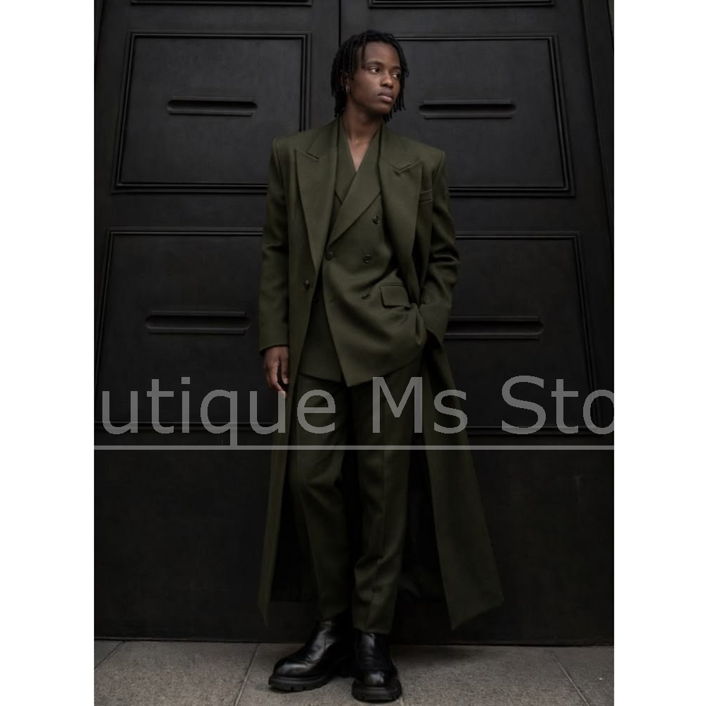 Men Long Suit Three Piece Over - огляд і ціна Men'S Hip Formal Wear