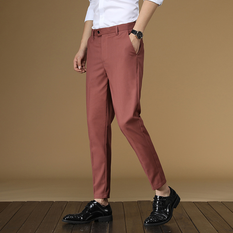 Summer Suit Pants Men Red Blac - огляд і ціна Men Formal Wear Dress