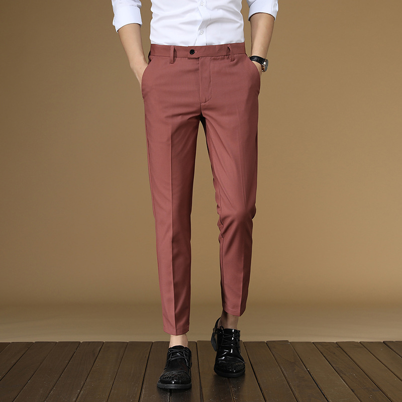 Summer Suit Pants Men Red Blac - огляд і ціна Men Formal Wear Dress