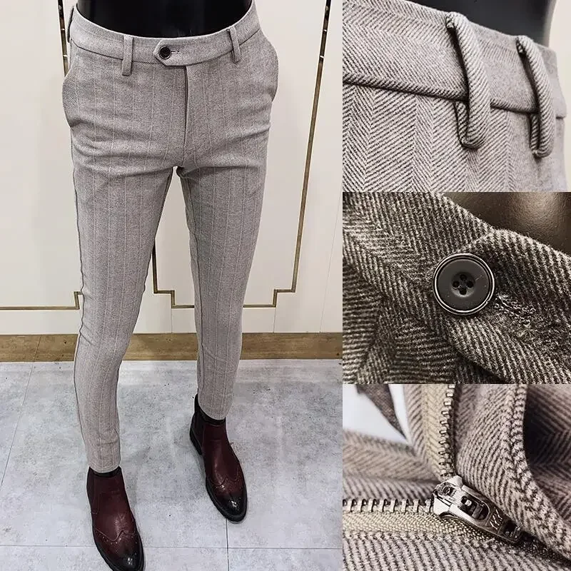 Autumn Winter Thickened Woolen - огляд і ціна Men Formal Wear Dress