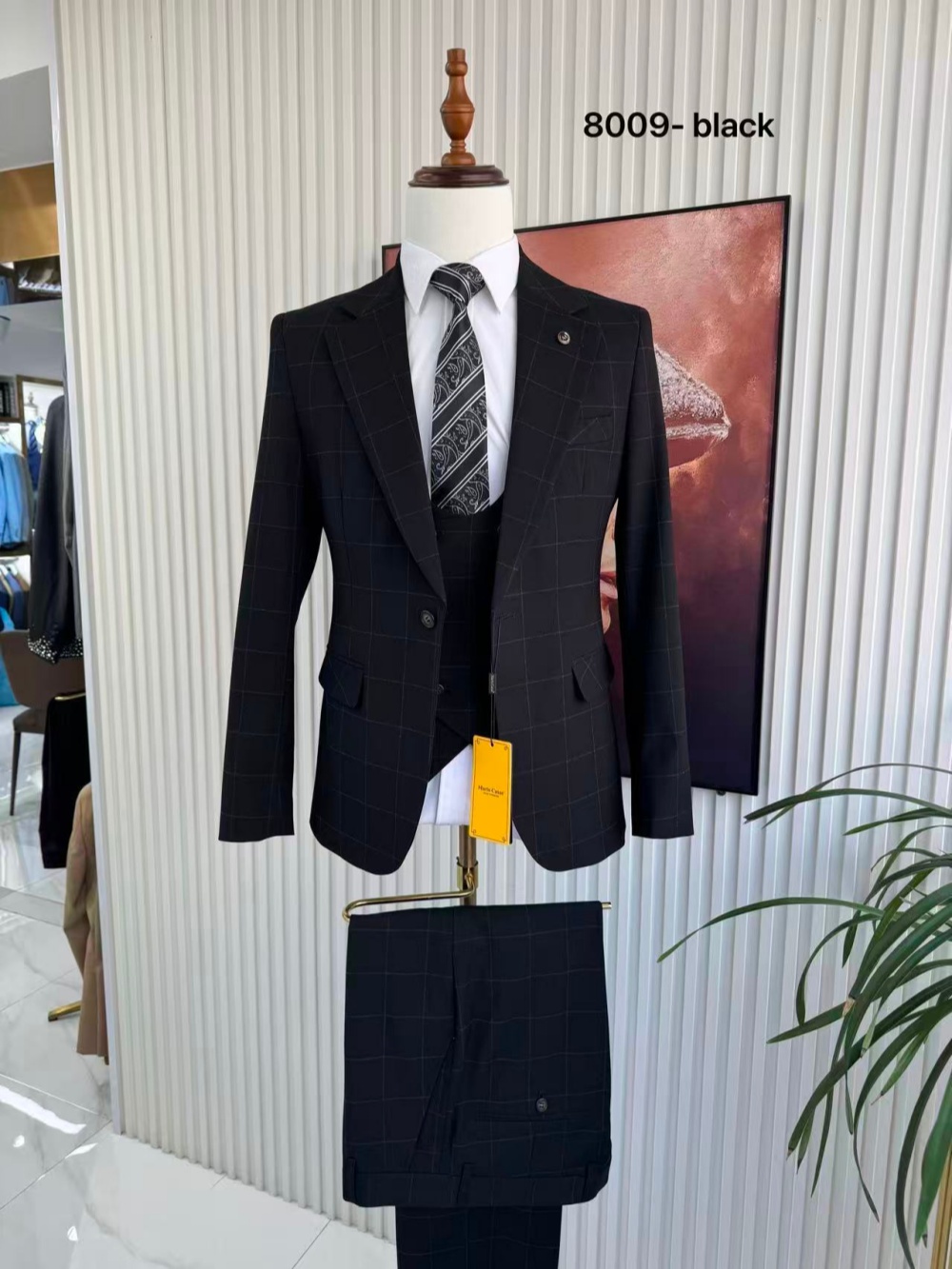 Men's Plaid Tuxedo 3 Pieces Ja - огляд і ціна Men'S Formal Wear For Office