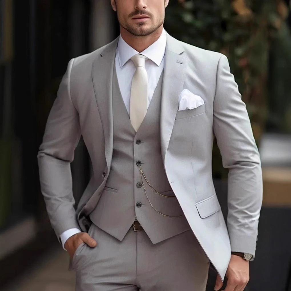 3 Pieces Pink Formal Men Suits - огляд і ціна Men'S Formal Wear For Reception