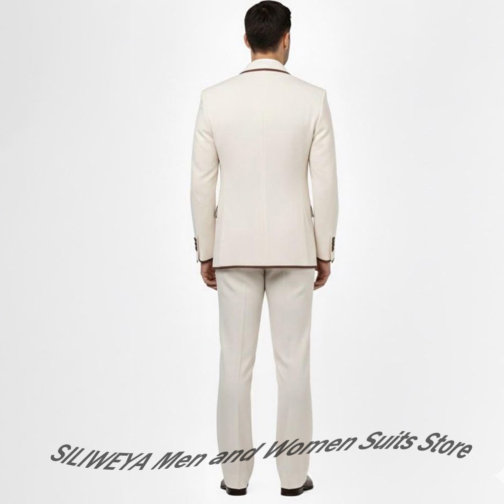 Stylish Men's Double-Breasted  - огляд і ціна Men Formal Wear Brown