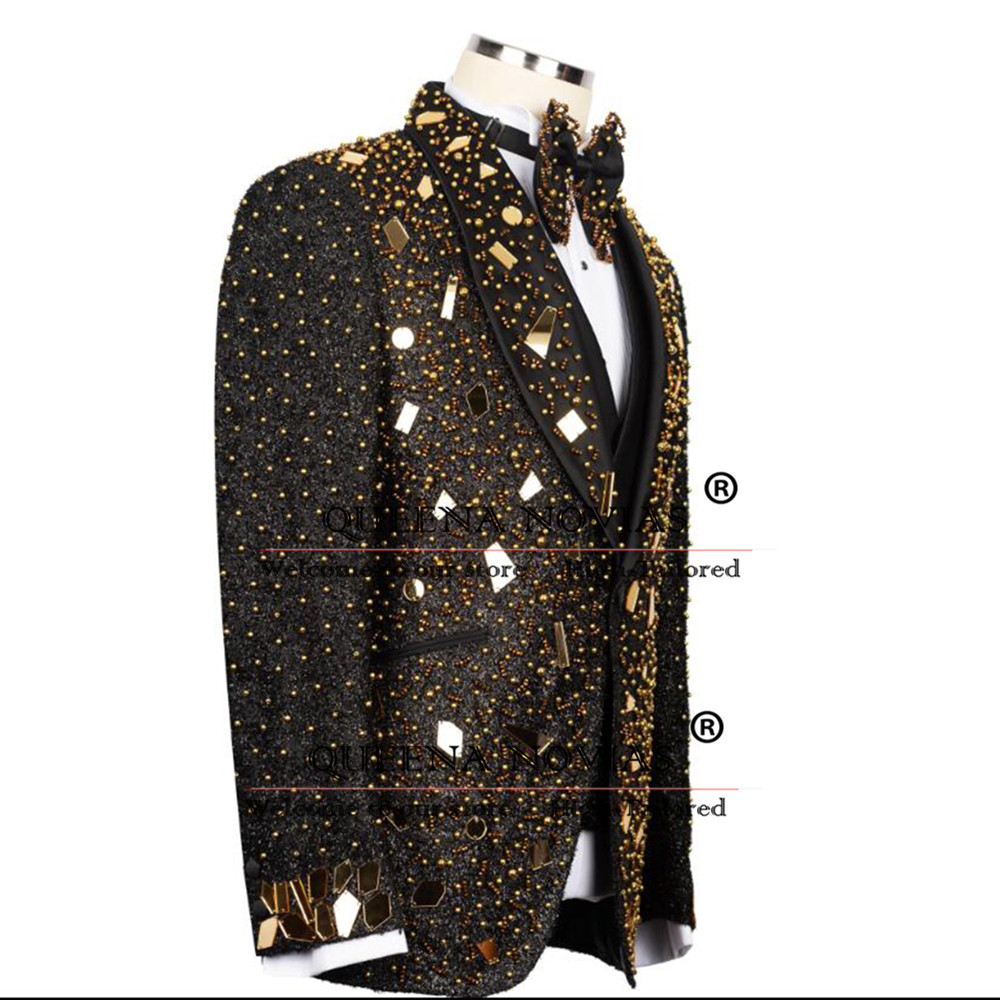 Sparkly Crystals Beading Suit  - огляд і ціна Men'S Formal Wear For Reception