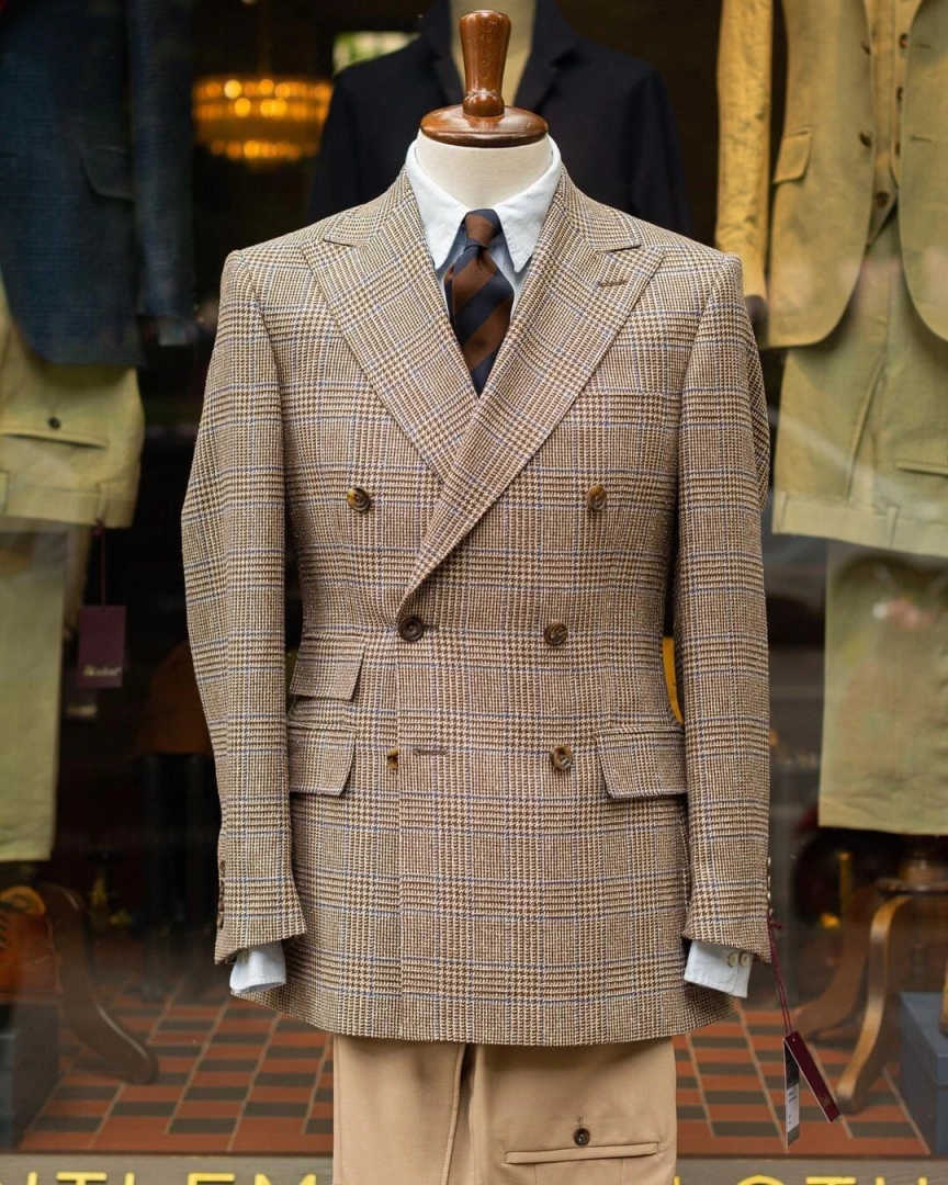 Retro Check Double Breasted Me - огляд і ціна Men'S Formal Wear For Reception