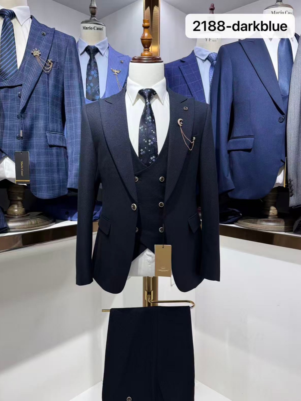 Dark Blue Men's Formal Suit Se - огляд і ціна Men Formal Wear Clothes