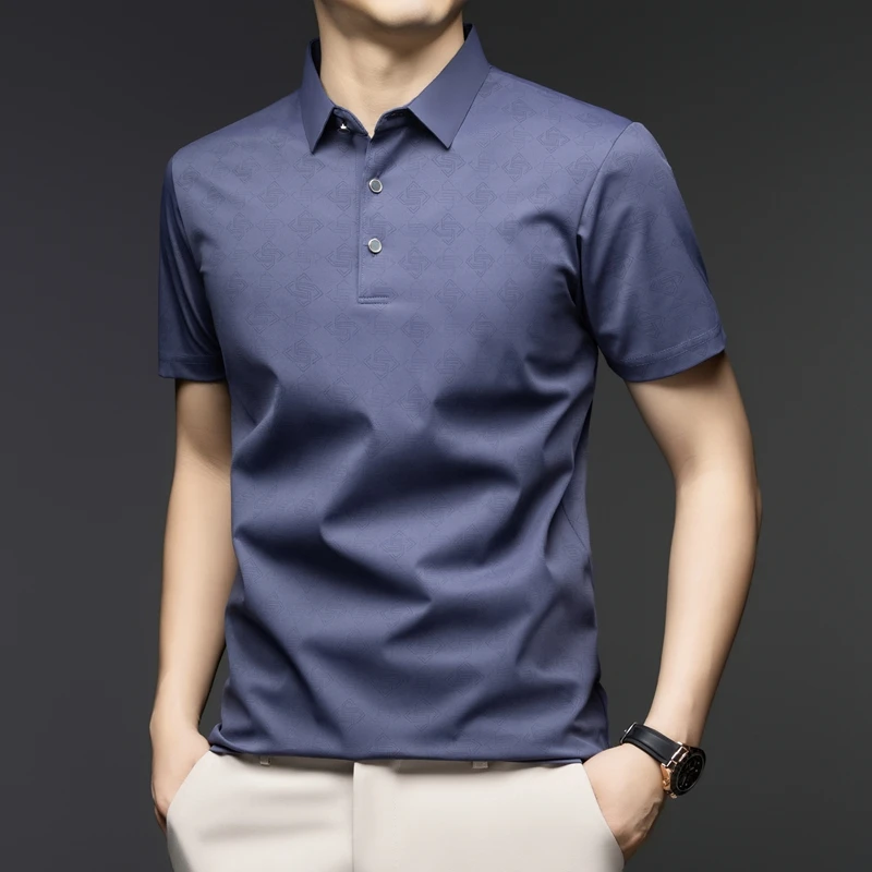 Mens Business Polo Shirt Short - огляд і ціна Men'S Polo Formal Wear