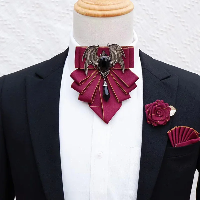 Men's Bow Tie Brooch Set Briti - огляд і ціна Men Formal Wear With Tie