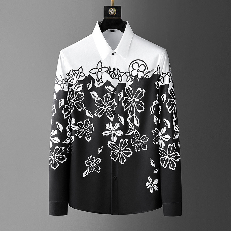Luxury High Quality Mens Vinta - огляд і ціна Men Formal Party Wear Shirt