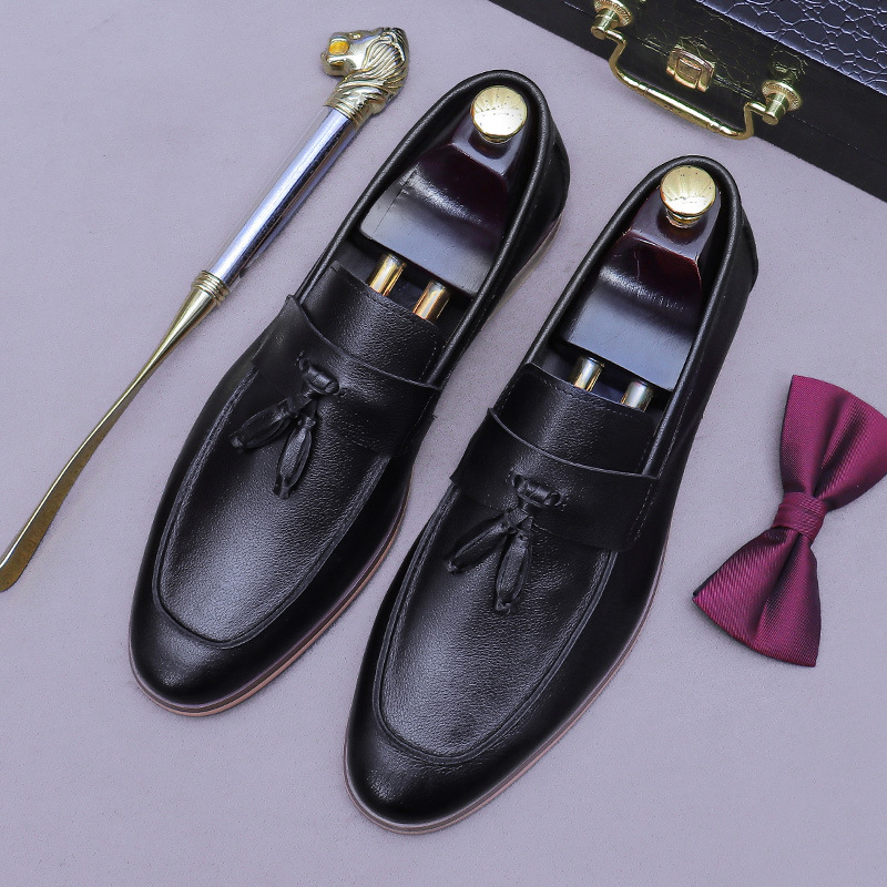 Men Tassel Genuine Leather Loa - огляд і ціна Men Formal Wear Dress